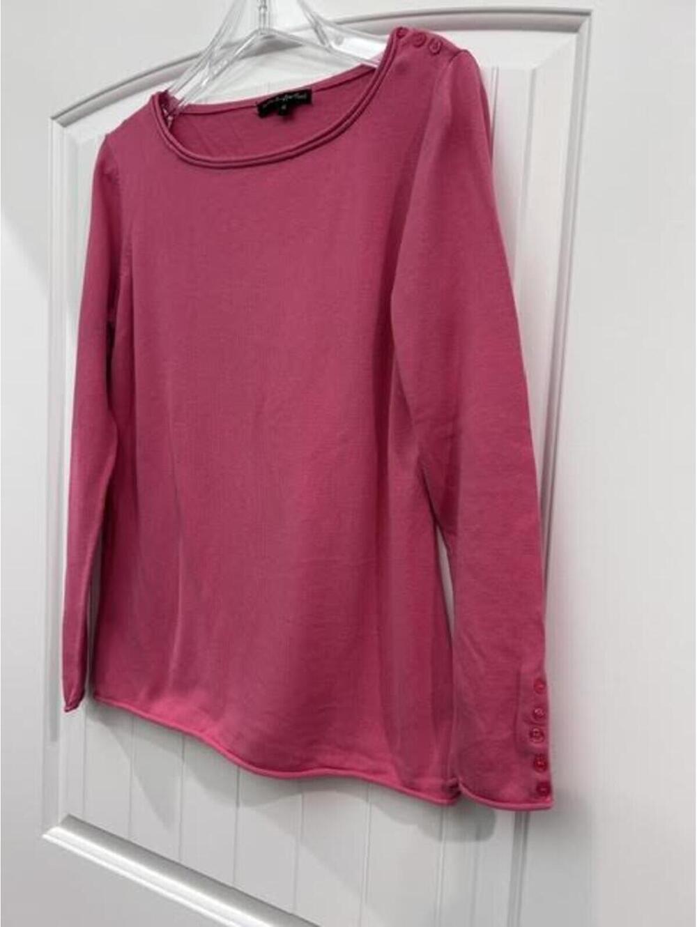 🌸 Pierri NY Soft Coral-Pink Lightweight Sweater L — GUC - Picture 2 of 8